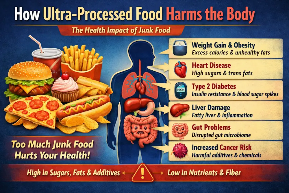 How ultra-processed foods damage the body