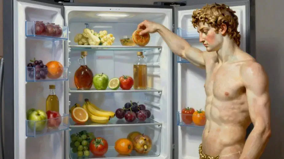An open well-maintained and organized refrigerator in a modern tidy.